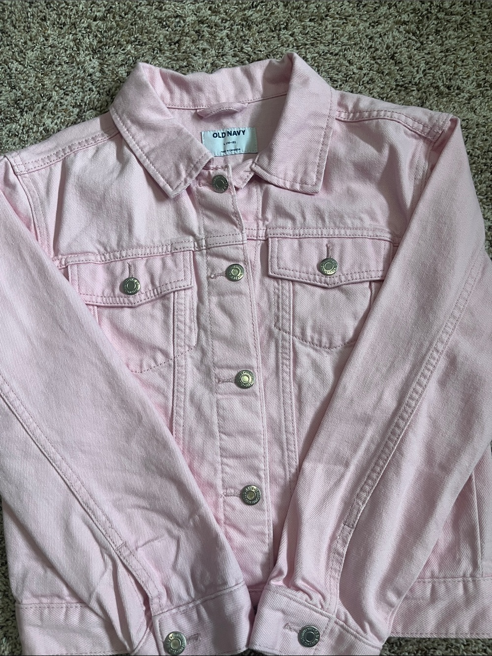 Old Navy Light Pink Girls' Denim Jacket